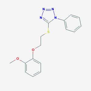 5-{[2-(2-methoxyphenoxy)ethyl]sulfanyl}-1-phenyl-1H-tetraazole