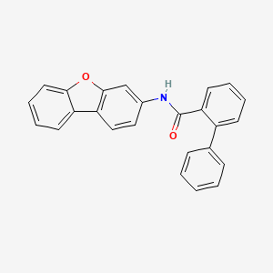 molecular formula C25H17NO2 B5152537 N-dibenzofuran-3-yl-2-phenylbenzamide 