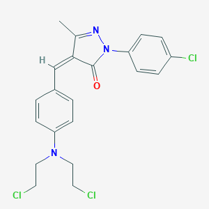 4-{4-[bis(2-chloroethyl)amino]benzylidene}-2-(4-chlorophenyl)-5-methyl-2,4-dihydro-3H-pyrazol-3-one