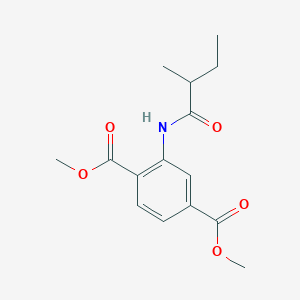 molecular formula C15H19NO5 B515258 Dimethyl 2-[(2-methylbutanoyl)amino]terephthalate 
