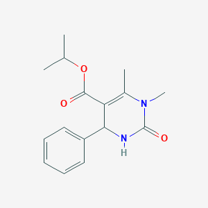 molecular formula C16H20N2O3 B515261 Propan-2-yl 1,6-dimethyl-2-oxo-4-phenyl-1,2,3,4-tetrahydropyrimidine-5-carboxylate CAS No. 300383-46-4