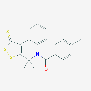 4,4-dimethyl-5-(4-methylbenzoyl)-4,5-dihydro-1H-[1,2]dithiolo[3,4-c]quinoline-1-thione