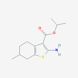 Propan-2-yl 2-amino-6-methyl-4,5,6,7-tetrahydro-1-benzothiophene-3-carboxylate