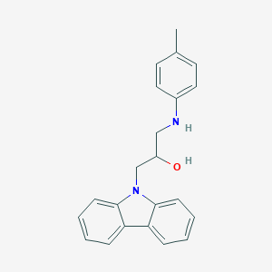 molecular formula C22H22N2O B515273 1-(9H-carbazol-9-yl)-3-[(4-methylphenyl)amino]propan-2-ol CAS No. 300588-31-2