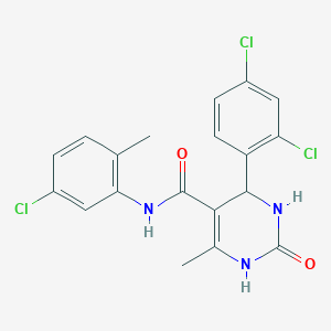 molecular formula C19H16Cl3N3O2 B5152770 N-(5-chloro-2-methylphenyl)-4-(2,4-dichlorophenyl)-6-methyl-2-oxo-3,4-dihydro-1H-pyrimidine-5-carboxamide 