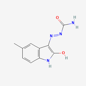 molecular formula C10H10N4O2 B5152775 (2-hydroxy-5-methyl-1H-indol-3-yl)iminourea 