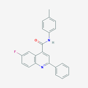 6-fluoro-N-(4-methylphenyl)-2-phenyl-4-quinolinecarboxamide