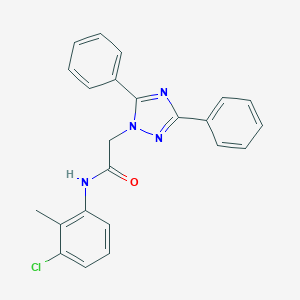 N-(3-chloro-2-methylphenyl)-2-(3,5-diphenyl-1H-1,2,4-triazol-1-yl)acetamide