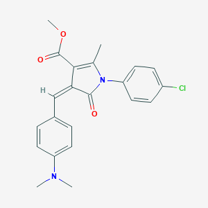 methyl (4Z)-1-(4-chlorophenyl)-4-[4-(dimethylamino)benzylidene]-2-methyl-5-oxo-4,5-dihydro-1H-pyrrole-3-carboxylate