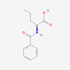 molecular formula C12H15NO3 B051529 (S)-2-Benzamidopentanoic acid CAS No. 121470-62-0