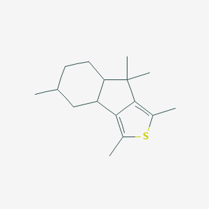 molecular formula C16H24S B515297 1,3,5,8,8-pentamethyl-4,5,6,7,7a,8-hexahydro-3bH-indeno[1,2-c]thiophene 