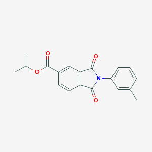 molecular formula C19H17NO4 B515298 Isopropyl 2-(3-methylphenyl)-1,3-dioxoisoindoline-5-carboxylate CAS No. 5286-29-3