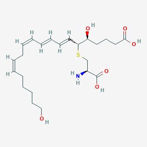 molecular formula C23H37NO6S B051530 20-Hydroxy-leukotriene E4 CAS No. 111844-33-8