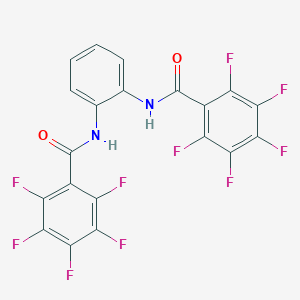 molecular formula C20H6F10N2O2 B515304 N,N'-1,2-phenylenebis(2,3,4,5,6-pentafluorobenzamide) 