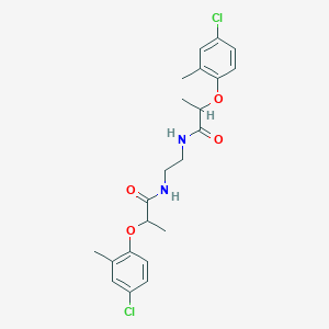 molecular formula C22H26Cl2N2O4 B515309 2-(4-chloro-2-methylphenoxy)-N-(2-{[2-(4-chloro-2-methylphenoxy)propanoyl]amino}ethyl)propanamide 