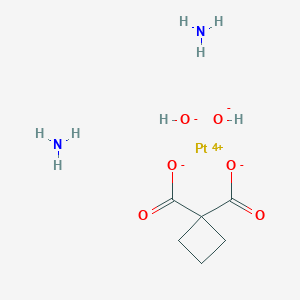 molecular formula C6H14N2O6Pt B051531 二氨基环丁烷-1,1-二羧酸二羟基铂(IV) CAS No. 113287-15-3