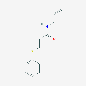 molecular formula C12H15NOS B5153157 3-(phenylsulfanyl)-N-(prop-2-en-1-yl)propanamide 