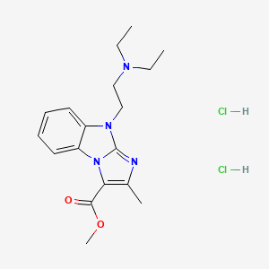 molecular formula C18H26Cl2N4O2 B5153253 Methyl 4-[2-(diethylamino)ethyl]-2-methylimidazo[1,2-a]benzimidazole-1-carboxylate;dihydrochloride 