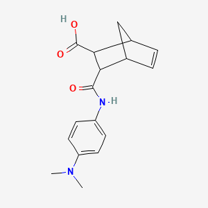 molecular formula C17H20N2O3 B5153355 bicyclo[2.2.1]hept-5-ene-2-carboxylic acid, 3-[[[4-(dimethylamino)phenyl]amino]carbonyl]- 