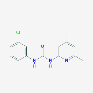 molecular formula C14H14ClN3O B515337 1-(3-Chlorophenyl)-3-(4,6-dimethylpyridin-2-yl)urea 