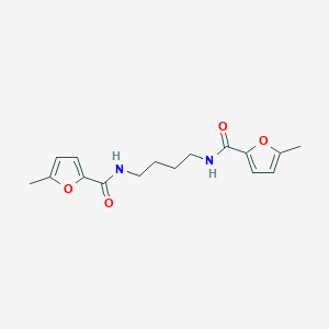 molecular formula C16H20N2O4 B515340 N,N'-butane-1,4-diylbis(5-methylfuran-2-carboxamide) 
