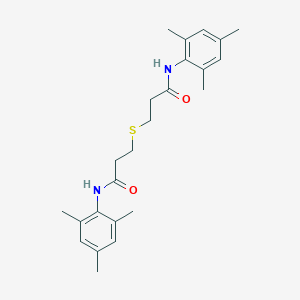 molecular formula C24H32N2O2S B515342 N-mesityl-3-{[3-(mesitylamino)-3-oxopropyl]sulfanyl}propanamide 