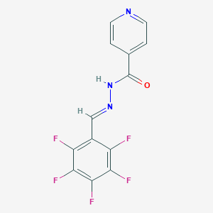 molecular formula C13H6F5N3O B515351 N'-[(E)-(pentafluorophenyl)methylidene]pyridine-4-carbohydrazide 