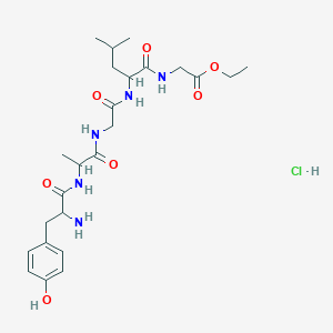 molecular formula C24H38ClN5O7 B5153556 H-DL-Tyr-DL-Ala-Gly-DL-Leu-Gly-OEt.HCl 