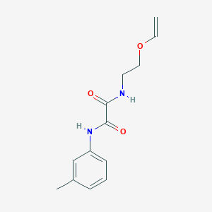 molecular formula C13H16N2O3 B5153586 N-[2-(ethenyloxy)ethyl]-N'-(3-methylphenyl)ethanediamide 