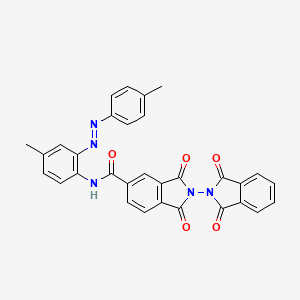 molecular formula C31H21N5O5 B5153594 N-{4-methyl-2-[(1Z)-2-(4-methylphenyl)diazen-1-yl]phenyl}-1,1',3,3'-tetraoxo-[2,2'-biisoindole]-5-carboxamide 