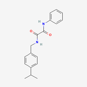 molecular formula C18H20N2O2 B5153905 N'-phenyl-N-[(4-propan-2-ylphenyl)methyl]oxamide 