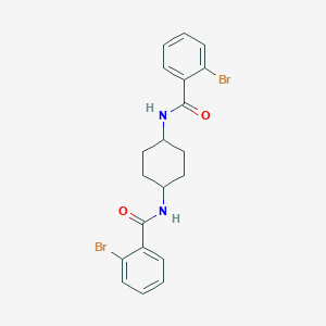 molecular formula C20H20Br2N2O2 B515392 2-bromo-N-{4-[(2-bromobenzoyl)amino]cyclohexyl}benzamide 