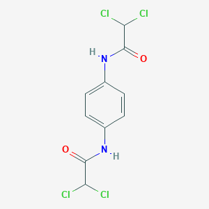 molecular formula C10H8Cl4N2O2 B515394 2,2-dichloro-N-[4-[(2,2-dichloroacetyl)amino]phenyl]acetamide CAS No. 34242-49-4