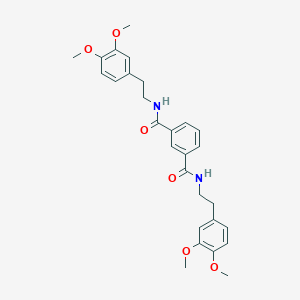 molecular formula C28H32N2O6 B515397 N~1~,N~3~-bis[2-(3,4-dimethoxyphenyl)ethyl]isophthalamide 