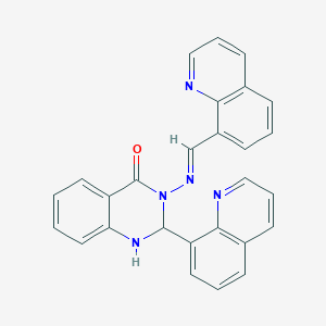 2-(8-quinolinyl)-3-[(8-quinolinylmethylene)amino]-2,3-dihydro-4(1H)-quinazolinone
