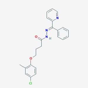 4-(4-chloro-2-methylphenoxy)-N'-[phenyl(2-pyridinyl)methylene]butanohydrazide