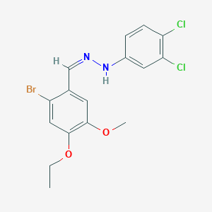 2-Bromo-4-ethoxy-5-methoxybenzaldehyde (3,4-dichlorophenyl)hydrazone