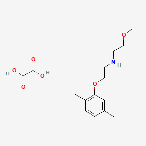 molecular formula C15H23NO6 B5154114 N-[2-(2,5-dimethylphenoxy)ethyl]-2-methoxyethanamine;oxalic acid 