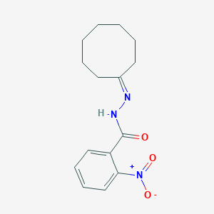 molecular formula C15H19N3O3 B515420 N'-cyclooctylidene-2-nitrobenzohydrazide 
