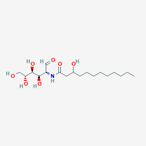 molecular formula C18H35NO7 B051543 2-(3-Hydroxydodecanoylamino)-2-deoxyglucose CAS No. 124681-22-7