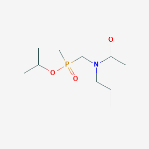 molecular formula C10H20NO3P B5154343 N-[[methyl(propan-2-yloxy)phosphoryl]methyl]-N-prop-2-enylacetamide 