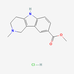 molecular formula C14H17ClN2O2 B5154355 Methyl 2-methyl-1,3,4,5-tetrahydropyrido[4,3-b]indole-8-carboxylate;hydrochloride 