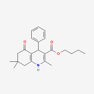 molecular formula C23H29NO3 B5154405 Butyl 2,7,7-trimethyl-5-oxo-4-phenyl-1,4,5,6,7,8-hexahydroquinoline-3-carboxylate 