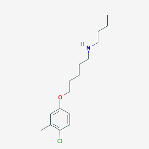 molecular formula C16H26ClNO B5154423 N-butyl-5-(4-chloro-3-methylphenoxy)pentan-1-amine 
