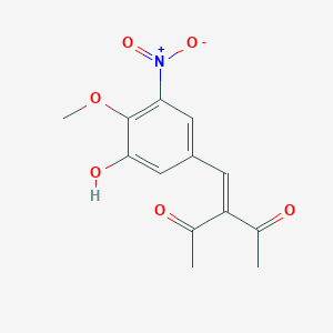 3-(3-Hydroxy-4-methoxy-5-nitrobenzylidene)-2,4-pentanedione