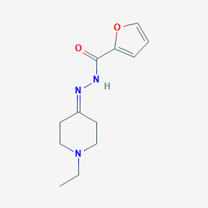 molecular formula C12H17N3O2 B515450 N'-(1-ethyl-4-piperidinylidene)-2-furohydrazide 