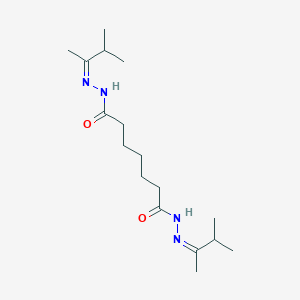 molecular formula C17H32N4O2 B515452 N',N'-BIS[(Z)-1,2-DIMETHYLPROPYLIDENE]HEPTANEDIHYDRAZIDE 