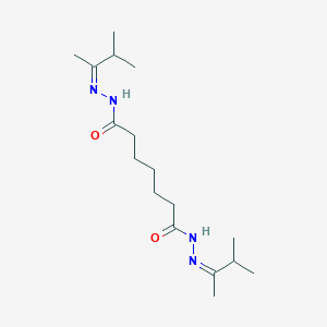molecular formula C17H32N4O2 B515452 N'~1~,N'~7~-bis(1,2-dimethylpropylidene)heptanedihydrazide 
