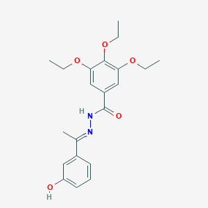 3,4,5-triethoxy-N'-[1-(3-hydroxyphenyl)ethylidene]benzohydrazide