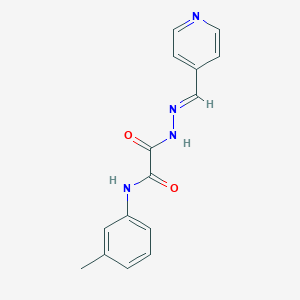 molecular formula C15H14N4O2 B515472 N-(3-methylphenyl)-2-oxo-2-[2-(4-pyridinylmethylene)hydrazino]acetamide 
